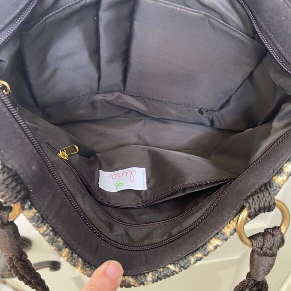 Lina cheetah leopard fabric tote purse - Picture 7 of 10